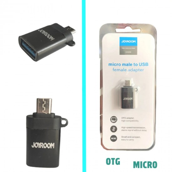 محول OTG نوع USB سي بتقنية او تي جي (ذكر) - USB نوع C (انثى) للابتوب والجوال - أسود