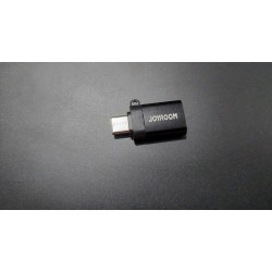 محول OTG نوع USB سي بتقنية او تي جي (ذكر) - USB نوع C (انثى) للابتوب والجوال - أسود