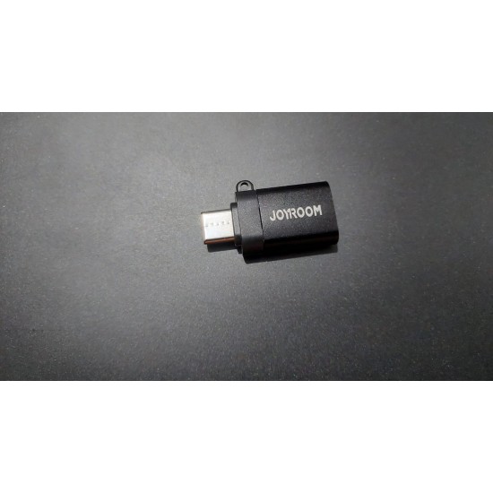 محول OTG نوع USB سي بتقنية او تي جي (ذكر) - USB نوع C (انثى) للابتوب والجوال - أسود