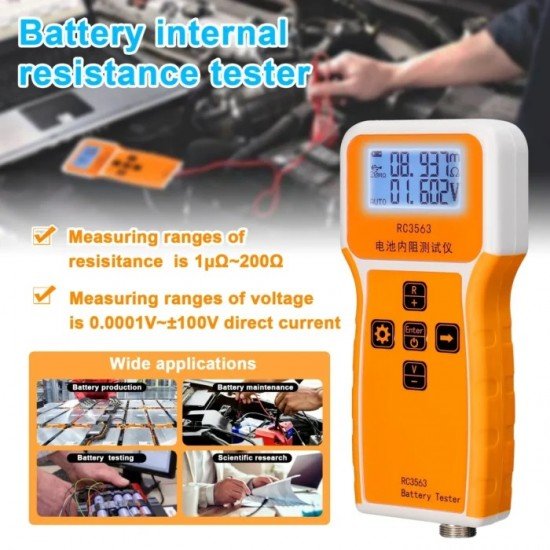 Battery Internal Resistance Detector - RC3563