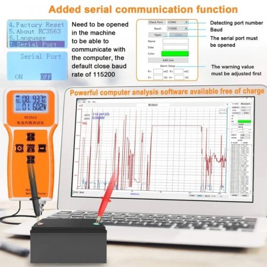 Battery Internal Resistance Detector - RC3563