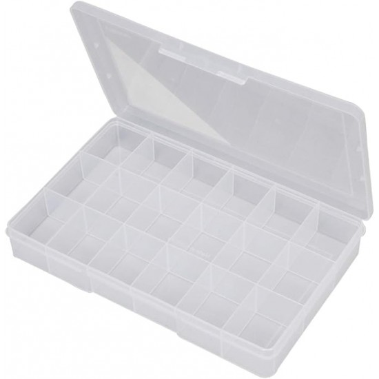 Plastic Storage Box, 18 Compartments, 210x110x33mm Plastic Storage Box, 18 Compartments, 210x110x33mm