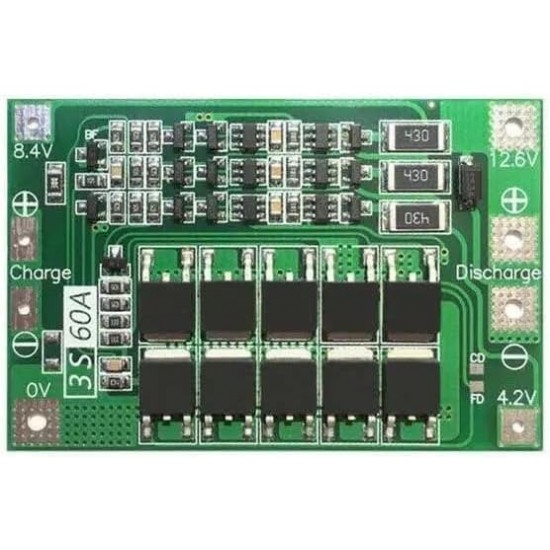 BMS 3S/60A 12.6VOLT WITH BALANCE BMS 3S/60A 12.6VOLT WITH BALANCE
