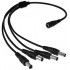 Female Jack to 4 Male Plug Connector Cable