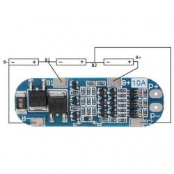 BMS 3S 18650 Lithium Battery Protection Board (10A)