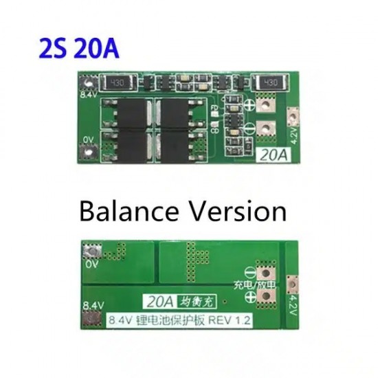 BMS 2S (8.4V – 20A) Lithium Battery Protection Module BMS 2S (8.4V – 20A) Lithium Battery Protection Module
