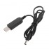 USB Power Cable to Male Adapter Jack 5.5×2.1mm 5V to 8.4V